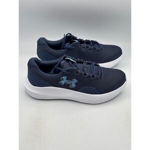 Under Armour Charged Surge 4 Shoes Women Size 10 Navy Blue Running 3027007-403
